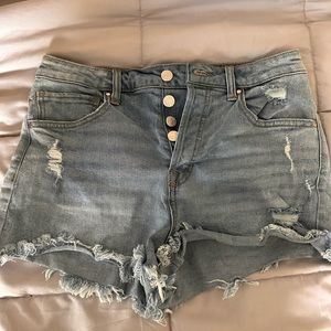 NEW ripped blue Jean shorts